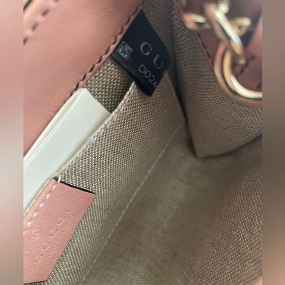 NEW Gucci Emily Guccissima Pink Small Crossbody Bag Horse-bit embellishment - Picture 8 of 10